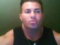 Big Bodybuilder showing his thick muscles!