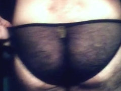 My sissy cock in tiny panties