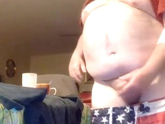 Daddy show off his big cock part 1