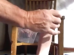 Sissy Piggy Rides Big Jeff Stryker Dildo and Loves Ass To Mouth