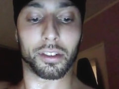 Horny and hot amateur couple fucking on Skype, she swallows