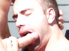 Muscle gay anal sex with cumshot