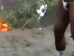 Japanese muscle guy showing off