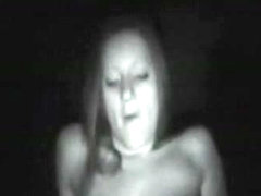 Large shlong inside constricted legal age teenager cunt on night vision camera