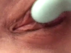 Gentle real orgasm while toying my fresh shaved pussy