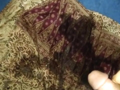 Urine spread on mother sarong