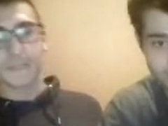 2 greek bi boys have fun on cam  nice long cock