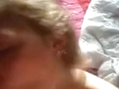 my girl sucking and taking a facial