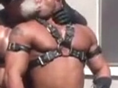 Big Roger and Peter leather