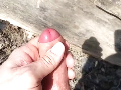 Out jerkin' in the woods