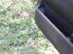 ginger dad masturbating outside his car