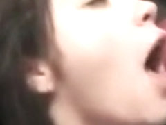 Awesome brunette girlfriend sucks hard