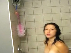 Wet amateur showing off