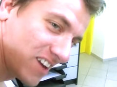 Tight hole pounded bareback by uncut cock