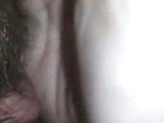 Young Sexy brunette makes a mess with her little hairy pussy