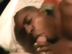 Black guy sucking white POV dick
