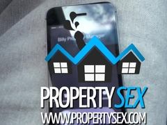 Hot chicks fucks landlord in empty apartment