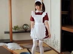 Sayaka Yuuki Gets Him Cumming Hard In Her Maid Outfit