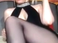 Naughty Ann jiggles her floppy tits at the camera