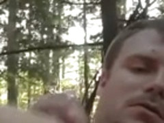 Stroking My Big Dick In The Middle Of The Woods