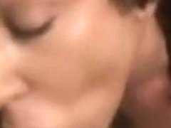 Hot Brunette Mom Giving An Amazing Blowjob