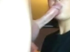 Dirty Chick Giving Her Boyfriend A Blowjob
