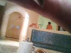 Hidden camera in public bath