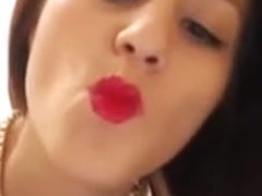 Redhead hottie and her big fat dildo