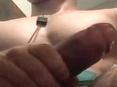 HOT LATIN THICK UNCUT DICK CREAMY CUMSHOT