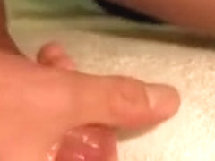 Lubricated Hand Stimulating Glans until Orgasm