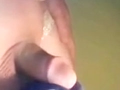 Slow Mo Heavy Cum On Panty Gusset