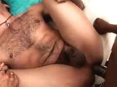 Latino penetrated by big black cock