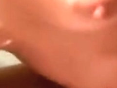 Blonde Ex Sucking Dick And Taking Facial On Bathroom Floor