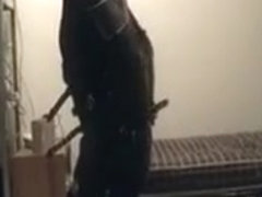 rubber fetish having his breakfast