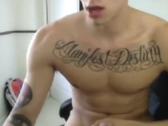Inked Jock wanks online