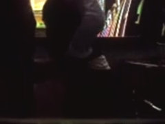 Hidden cam caught a couple having sex in the bar