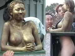Cosplay Porn: Public Painted Statue Fuck part 4