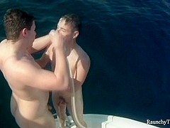 RaunchyTwinks Video: Sailing And Fucking