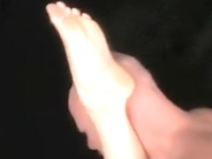 Blonde Jessica Darlin foot fetish