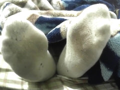 Sweaty Week Old Sock Footjob Tease