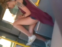 Slutty Teen In Bus