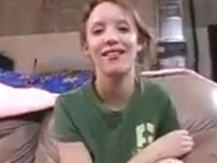 Hot Virgin teen sucking big cock