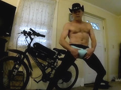 mike muters is, Cowboy Mike in, e-bike pose Cam 1