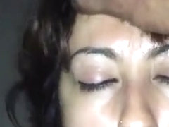 Rubbed my balls on Lissy face after she puked on them