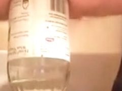 Large flask anal insertion