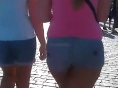 Girl in shorts