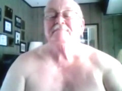 Grandpa show on webcam 1
