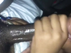 Sucking daddies dick before a hair appointment think the neighborh saw us