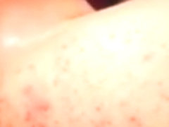 Beautiful blonde model twerking  licking ass