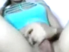 REAL TRANNY SEX - Blond latin shemale jerking